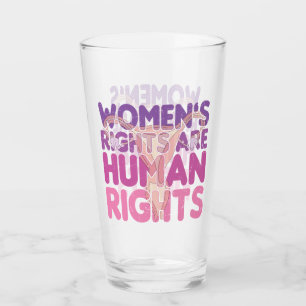 Verre Les droits de la femme sont des droits de l'homme