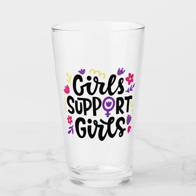 Verre Les filles soutiennent les filles (Devant)