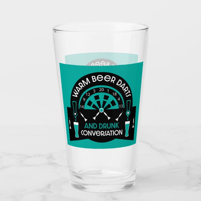 Verre Les fléchettes de pub classiques (Devant)