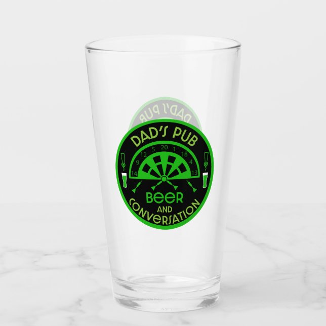 Verre Les fléchettes de pub classiques (Devant)