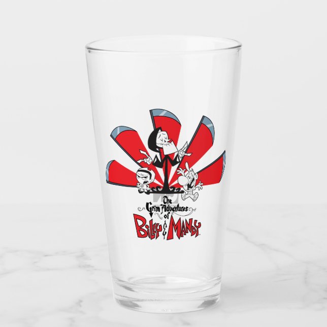 Verre Les Grandes Aventures de Billy & Mandy Scythes Art (Devant)