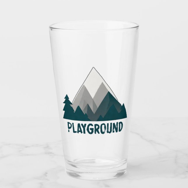 Verre Les Montagnes Sont Mon Aire De Jeu (Devant)