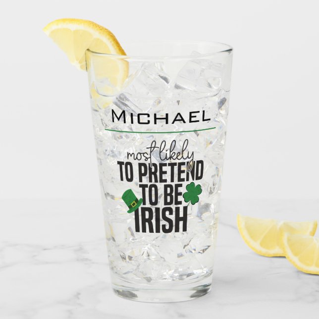 Verre Les Plus Susceptibles De Faire Preuve D'Irlandais  (Devant glace)