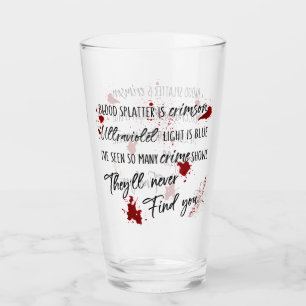 Verre Les Taches De Sang Sont Rouges De Crimes Mystèr