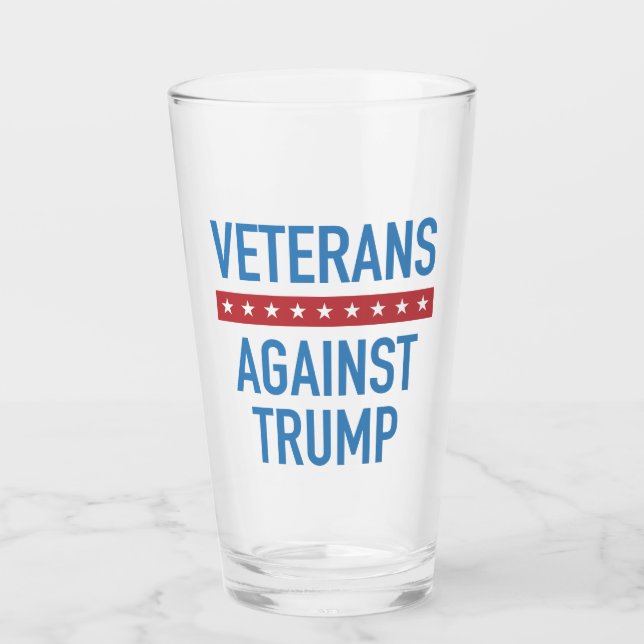 Verre Les vétérans contre Trump (Devant)