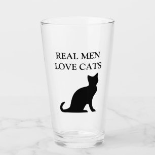 Verre Les vrais hommes aiment la conception de silhouett