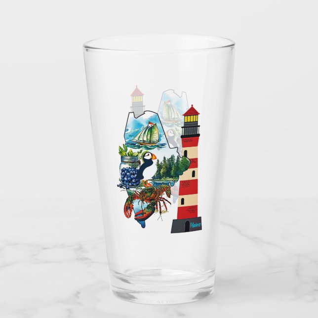 Verre L'État Du Maine (Devant)