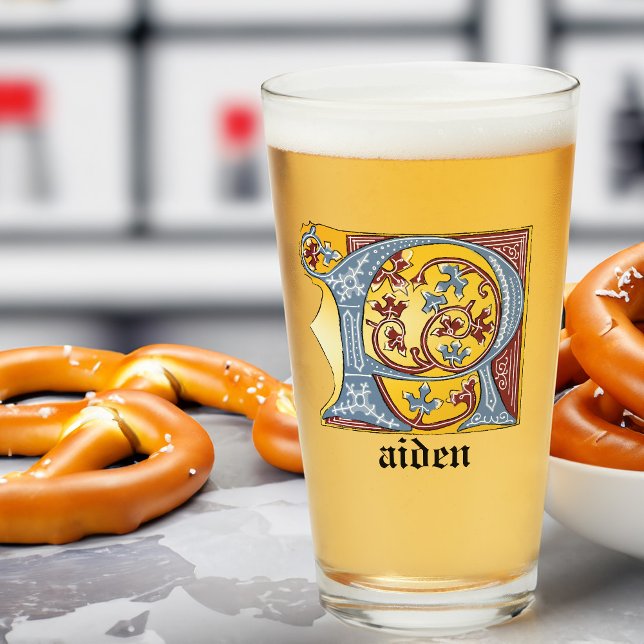 VERRE LETTRE BLEUE MOYENNE ET ROUGE LIVRE ÉCLAIRÉ R (Créateur téléchargé)