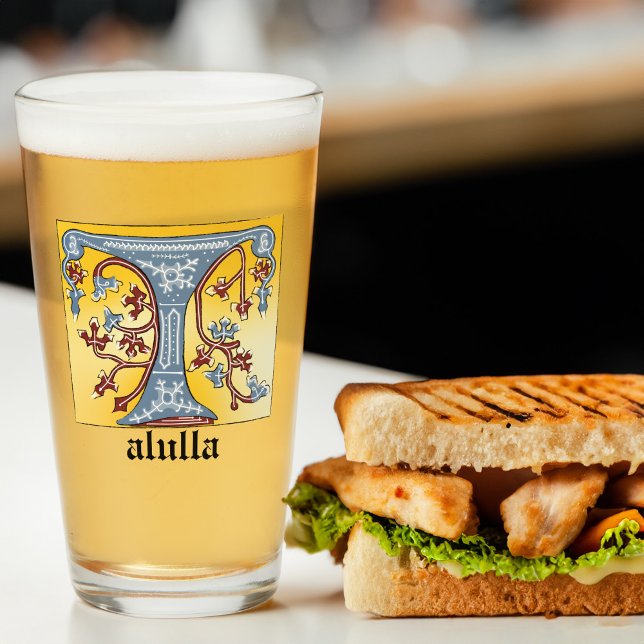 VERRE LETTRE BLEUE MOYENNE ET ROUGE LIVRE ÉCLAIRÉ T (Créateur téléchargé)