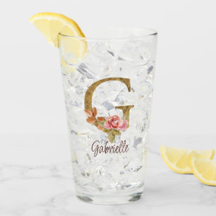 Verre Lettre de nom personnalisée G papier d'aluminium o