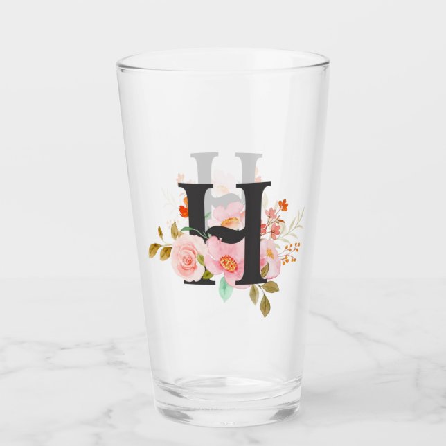 Verre Lettre H (Devant)