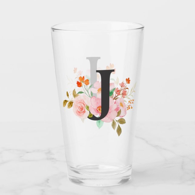Verre Lettre J (Devant)
