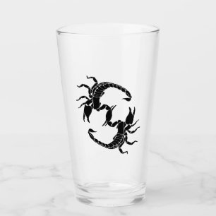 Verre LETTRE NOIRE ET BLANCHE S - Scorpions