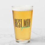 Verre Lettres audacieuses "Best Man" Soirée de mariage p<br><div class="desc">Cadeaux personnalisés pour votre mariage.</div>