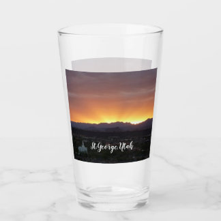 Verre Lever de soleil sur le paysage de St. George Utah