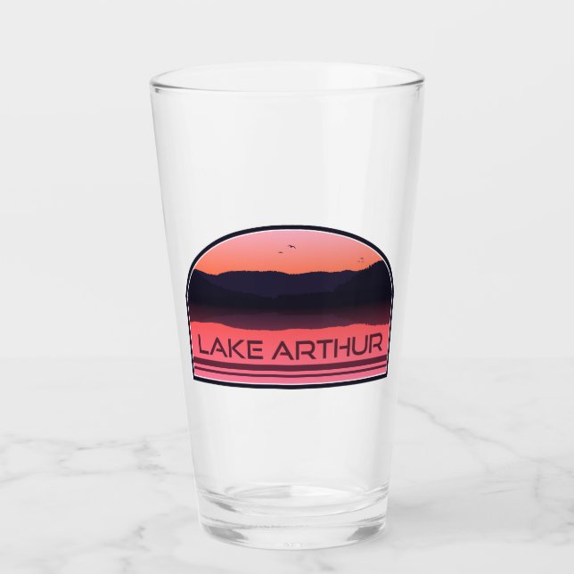 Verre Lever rouge du lac Arthur Pennsylvanie (Devant)