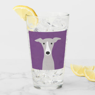 Verre Lévrier mignon, lévrier italien ou chien de