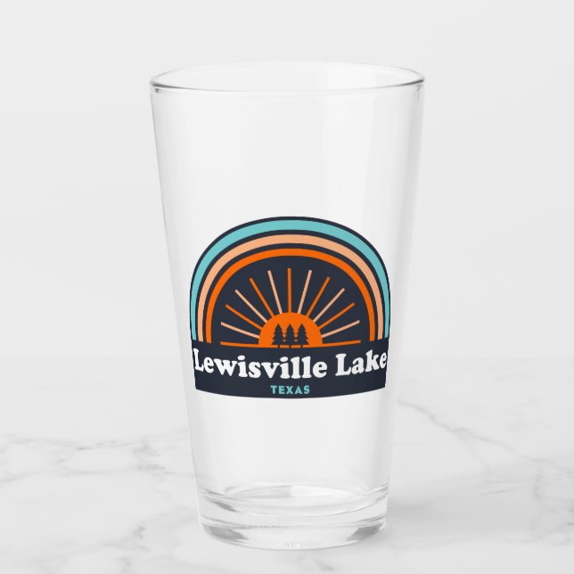 Verre Lewisville Lake Texas Rainbow (Devant)
