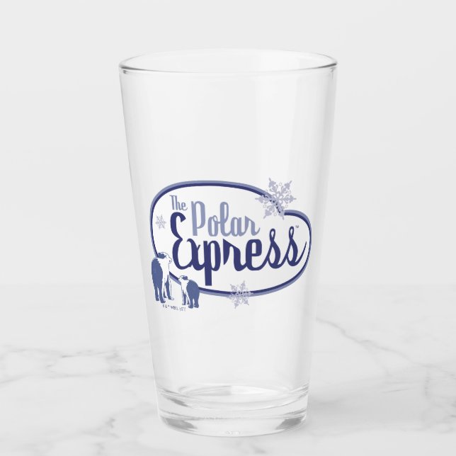 Verre L'Express polaire | Ours polaires Retro Graphisme (Devant)