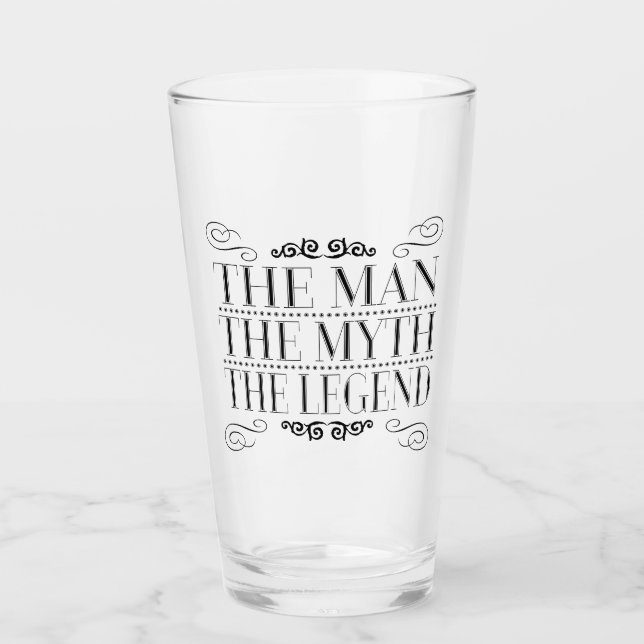 Verre L'homme le mythe la légende (Devant)
