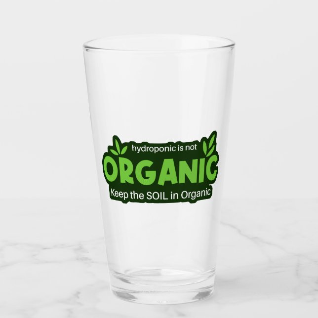 Verre L'Hydroponique N'Est Pas Organique Conserver Le So (Devant)