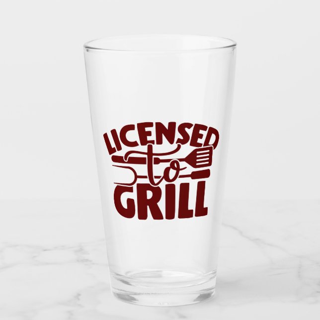 Verre Licence De Grill (Devant)