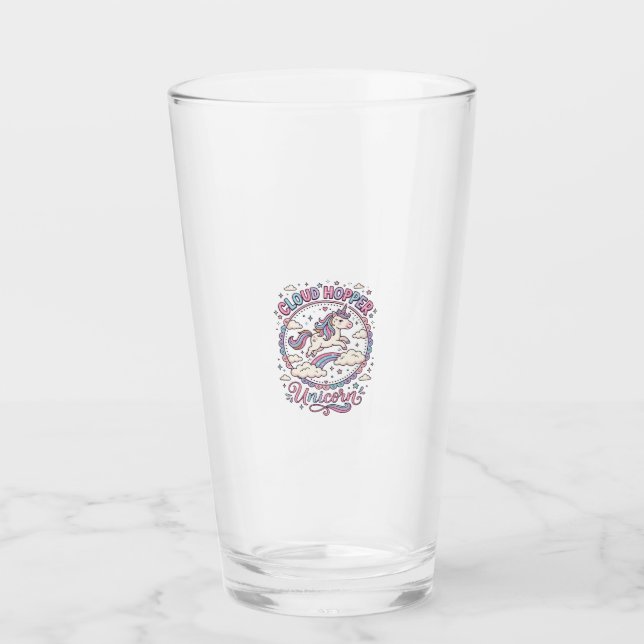 Verre Licorne Cloud Hopper Licorne Ludique Cadeau Mignon (Devant)