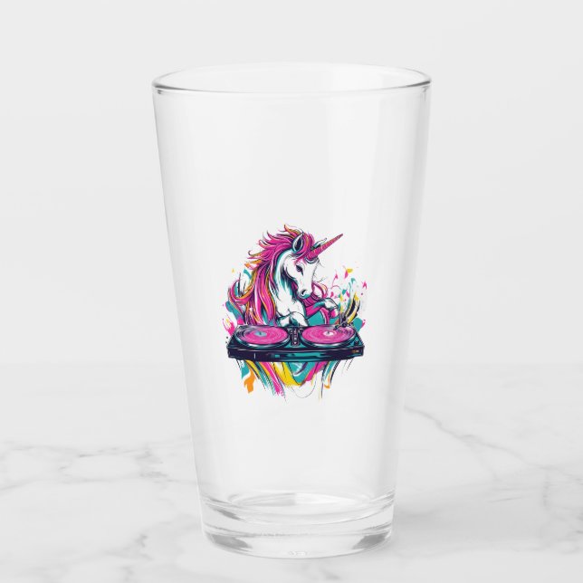 Verre Licorne de musique DJ (1) (Devant)