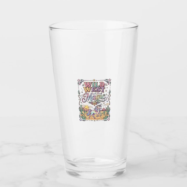 Verre Licorne Magie Far West Original (Devant)