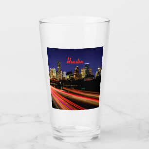 Verre Ligne Skyline de Houston Texas City