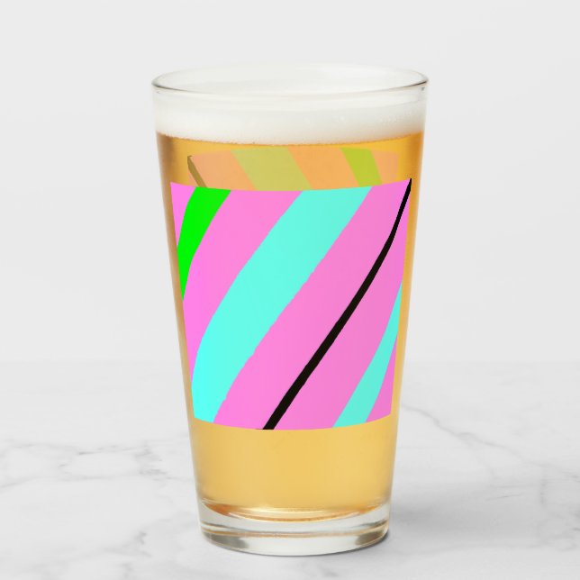 Verre Lignes colorées (Devant (rempli))