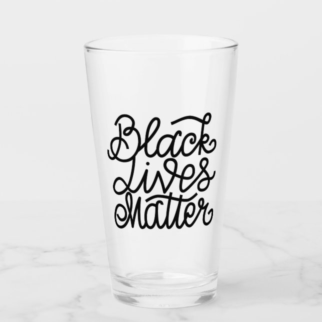 Verre L'importance des vies noires (Devant)