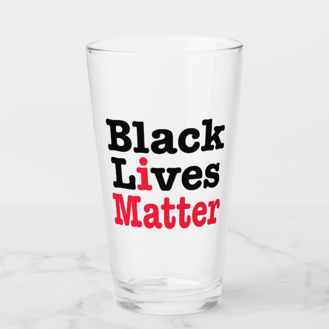 Verre L'importance des vies noires (Devant)