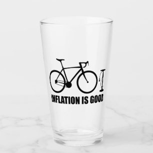Verre L'inflation est un bon vélo