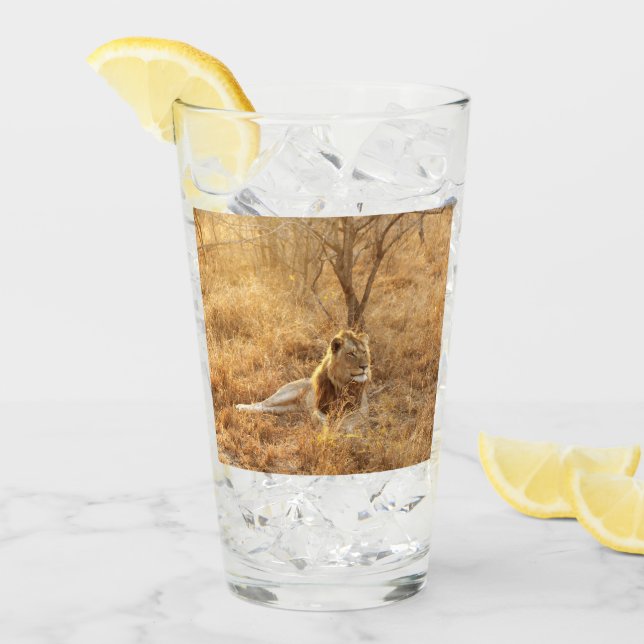 Verre Lion (Devant glace)
