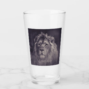 Verre Lion Courage Roi de la Jungle