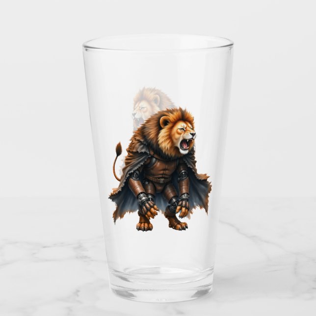 Verre Lion Cyber des Terres Désolées  (Devant)