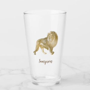 Verre Lion Exalté Moderne et tendance