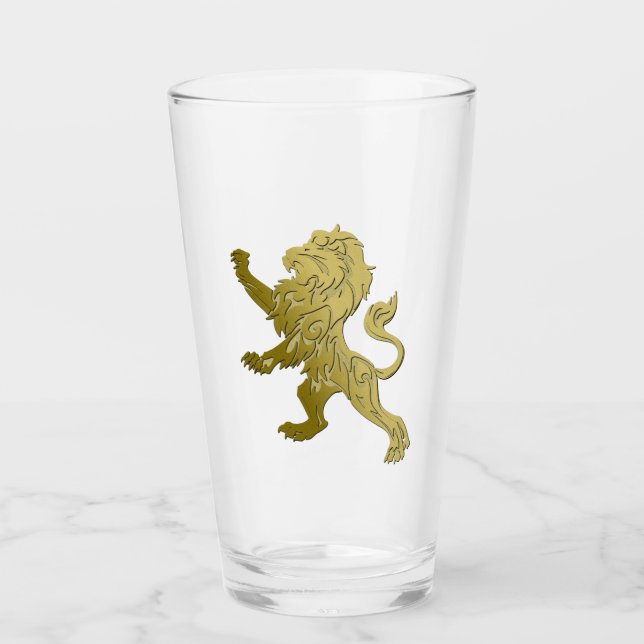 Verre Lion Royal Doré  (Devant)