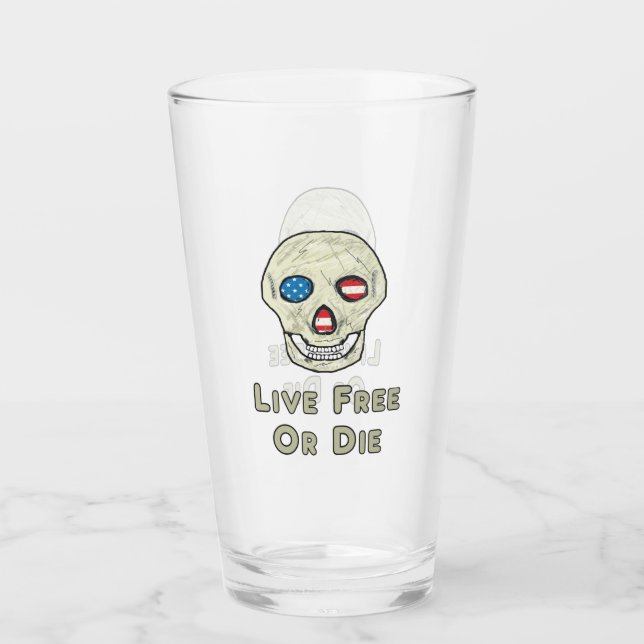 Verre Live Free Ou Die (Devant)