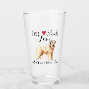 Verre Live Laugh Love a Wheaten Glass