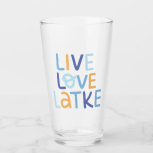 Verre Live Love Latke Hanoukka Design