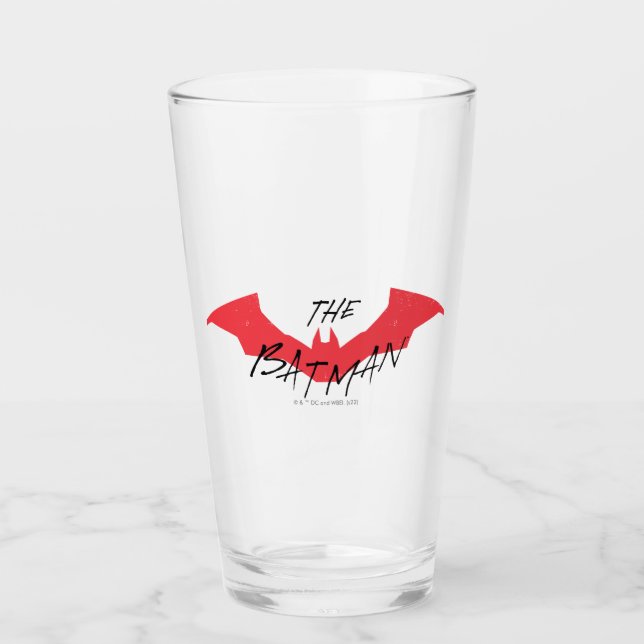 Verre Logo Batman manuscrit de chaume (Devant)