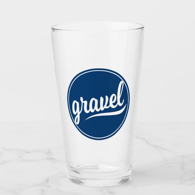 Verre Logo bleu Gravel Cycling (Devant)