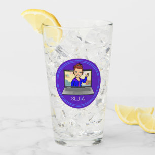 Verre Logo de dessin animé SLJ-VA