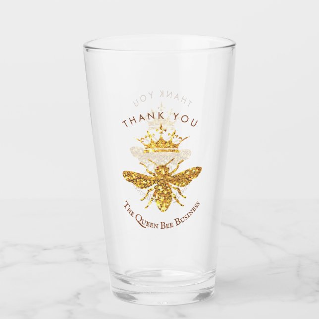 Verre logo de la reine des abeilles (Devant)