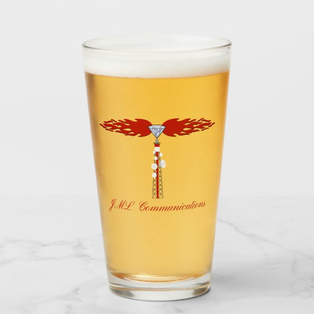 Verre Logo de la tour de communication JML (Devant (rempli))