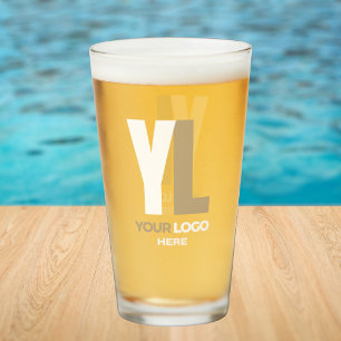 Verre Logo de l'entreprise Nettoyer la marque minimale d