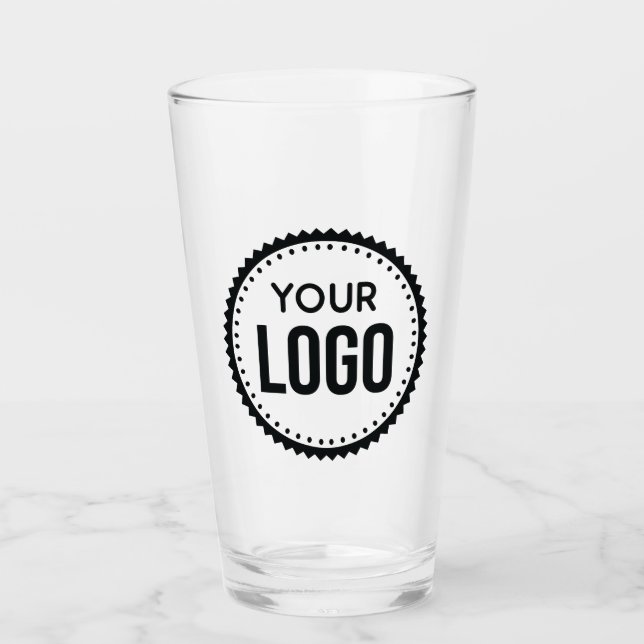Verre Logo d'entreprise personnalisé (Devant)
