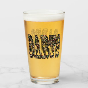 Verre Logo des fléchettes dimensionnelles,